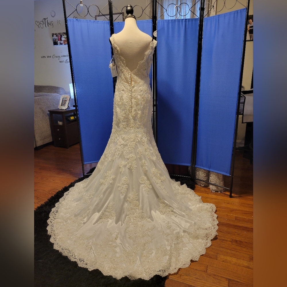 Elegant  Ivory Wedding Dress - Picture 10 of 17